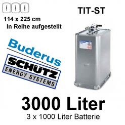 3000 Liter Tanksystem doppelwandig